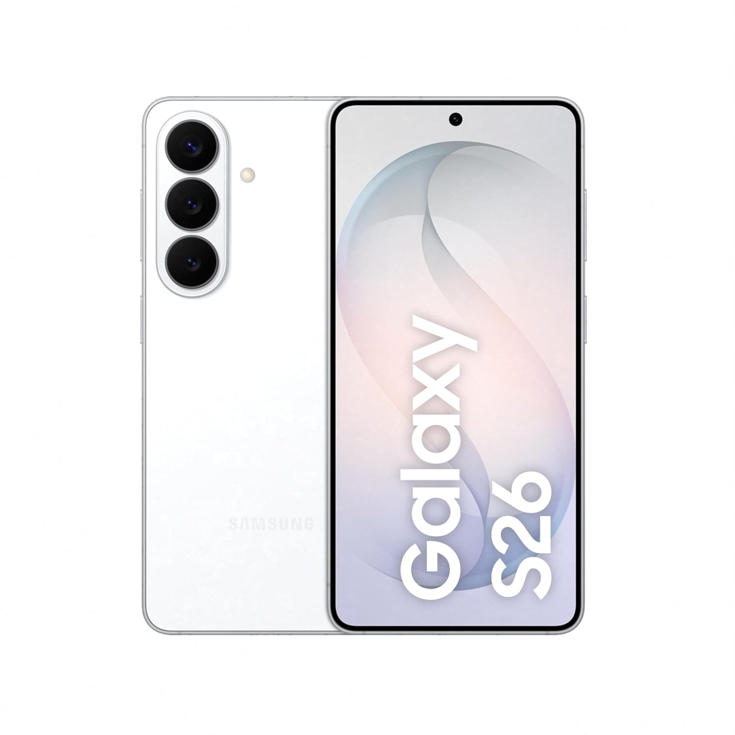 Samsung Galaxy S26 5G (White, 12GB RAM, 256GB Storage), AI Phone, Photo Assist, Creative Studio, 50MP Camera with ProVisual Engine, Powerful Customized Processor and 4300mAh Battery